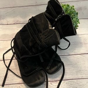 Girls Anna tie wrap boots